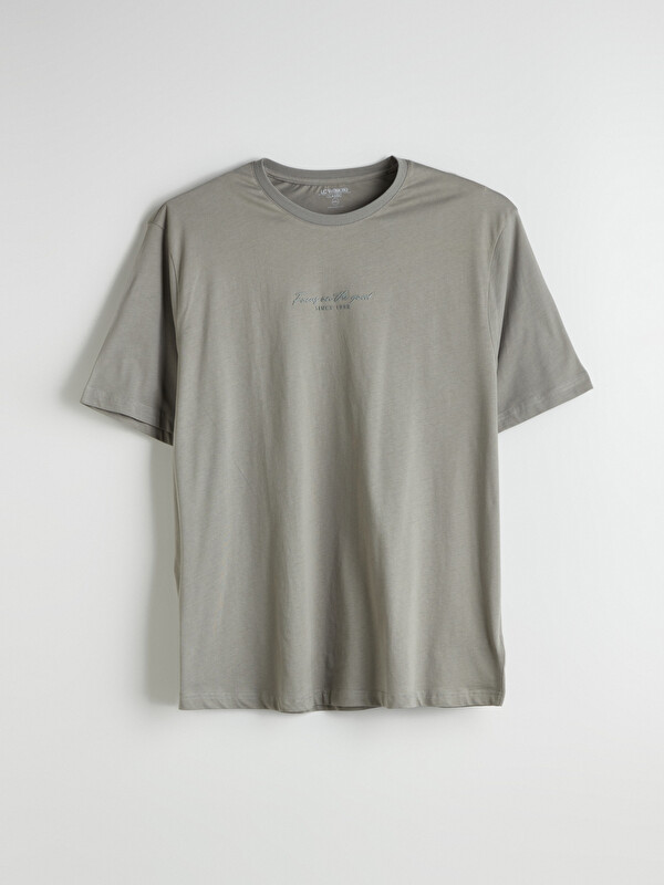 LCWAIKIKI Classic Crew Neck Printed Jersey Men's T-Shirt