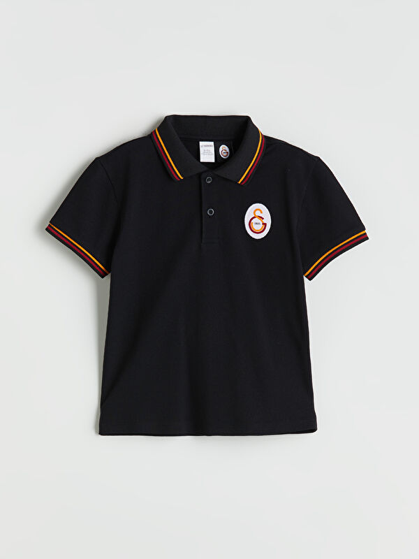 LCW Kids Polo Yaka Galatasaray Baskılı Erkek Çocuk Tişört