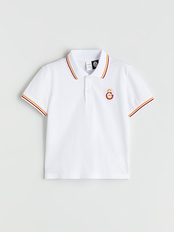 LCW Kids Polo Yaka Galatasaray Baskılı Erkek Çocuk Tişört