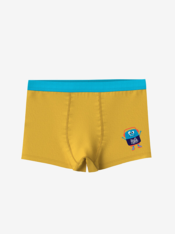 LCW Kids Baskı Detaylı Pamuklu Erkek Çocuk Boxer