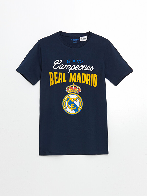 LCW Kids Real Madrid Baskılı Erkek Çocuk Pijama Üst