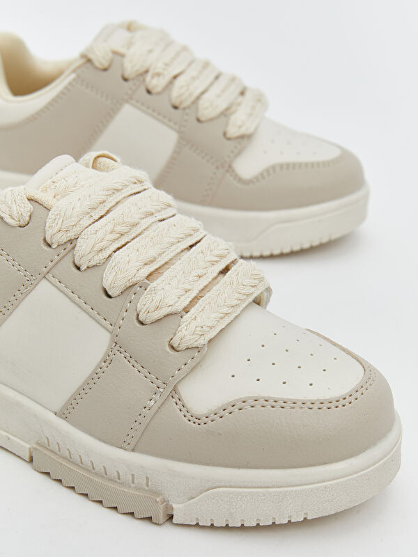 Lcw Steps Bej Lcw Steps Bağcıklı Kız Çocuk Spor Ayakkabı