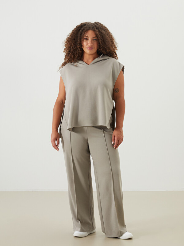 LCWAIKIKI Classic Kapüşonlu Oversize Kadın Tişört