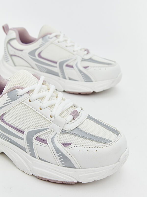 Lcw Steps Bej Lcw Steps Bağcıklı Kız Çocuk Spor Ayakkabı
