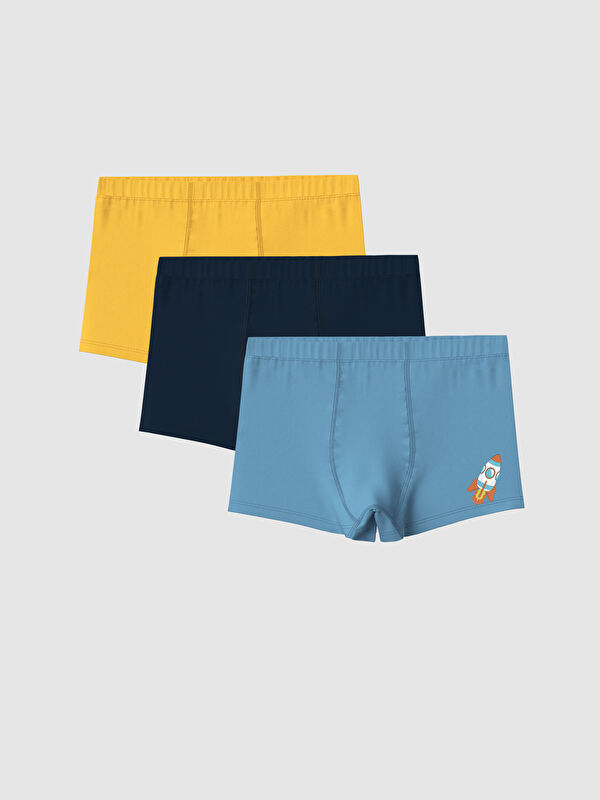 LCW Kids Baskılı Erkek Çocuk Boxer 3'lü