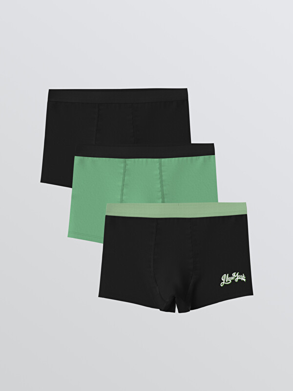 LCW Kids Printed Boys' Boxer Trunks 3-Pack