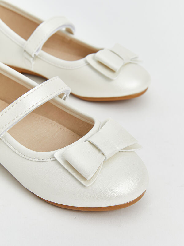 Lcw Steps Bej Lcw Steps Fiyonk Detaylı Kız Çocuk Babet