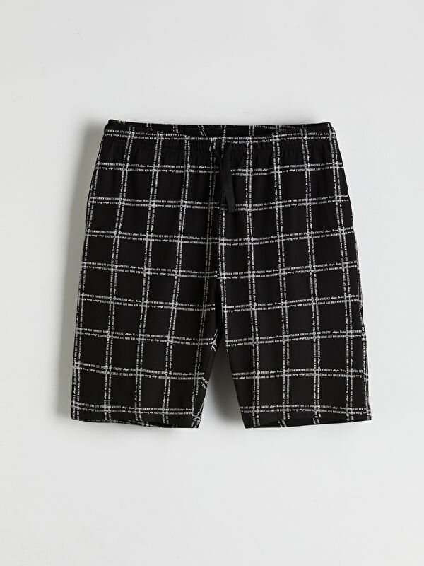 LC WAIKIKI Standart Kalıp Ekose Erkek Pijama Alt Şort