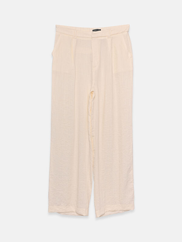 LCWAIKIKI Classic Frau ECRU Hosen
