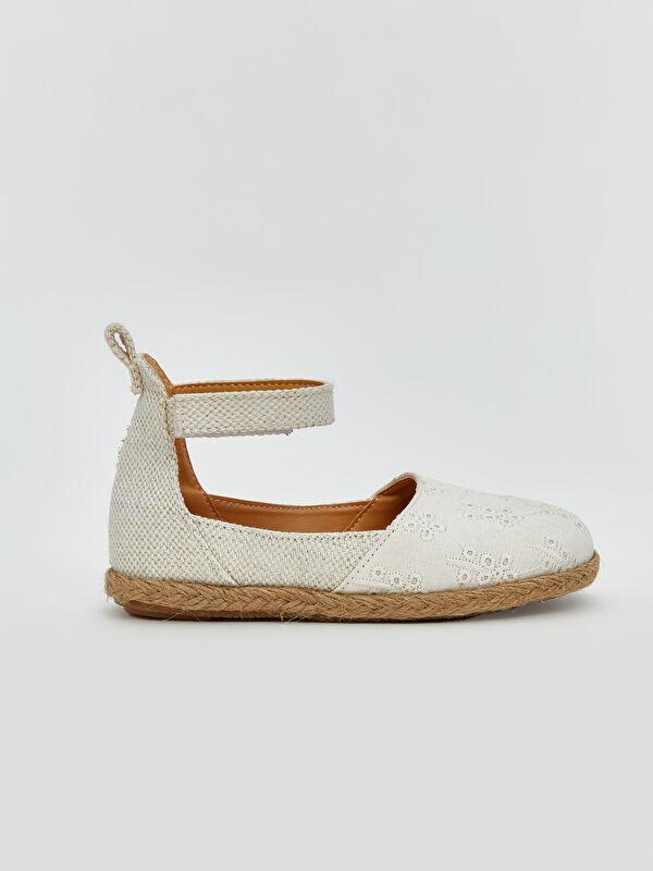 Lcw Steps Bej Lcw Steps Çiçek Nakışlı Kız Bebek Babet