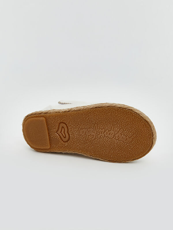 Lcw Steps Bej Lcw Steps Çiçek Nakışlı Kız Bebek Babet