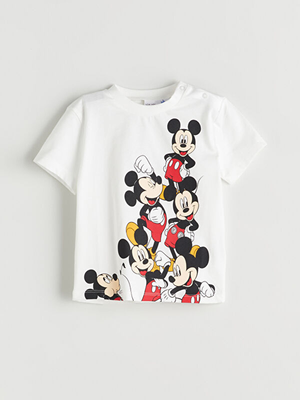 LCW baby Mickey Mouse Baskılı Erkek Bebek Pijama Üstü