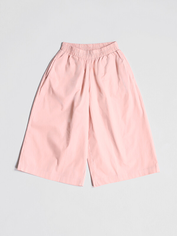 LCW Kids Girl's Elastic Waist Capri