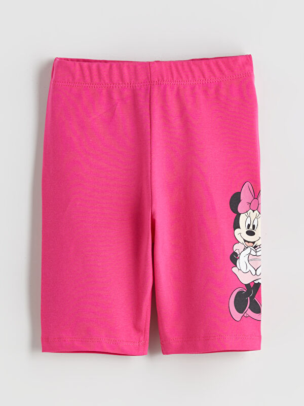 LCW Kids Minnie Mouse Baskılı Kız Çocuk Tayt