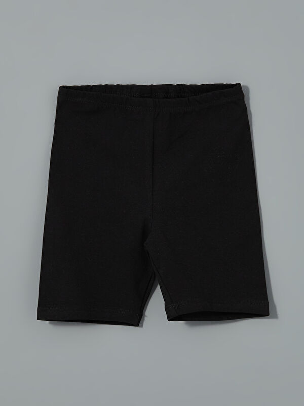 LCW Kids Beli Lastikli Kız Çocuk Şort Pijama Altı