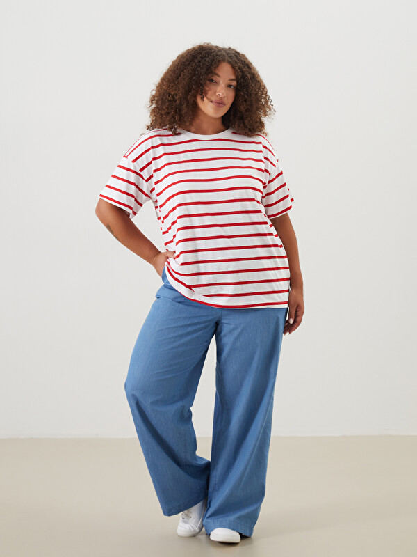 LCW Modest Wideleg Kadın Jean Pantolon