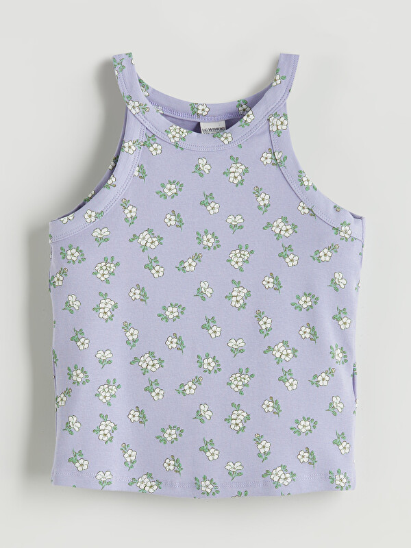 LCW Kids Halter Neck Floral Girls' Tank Top