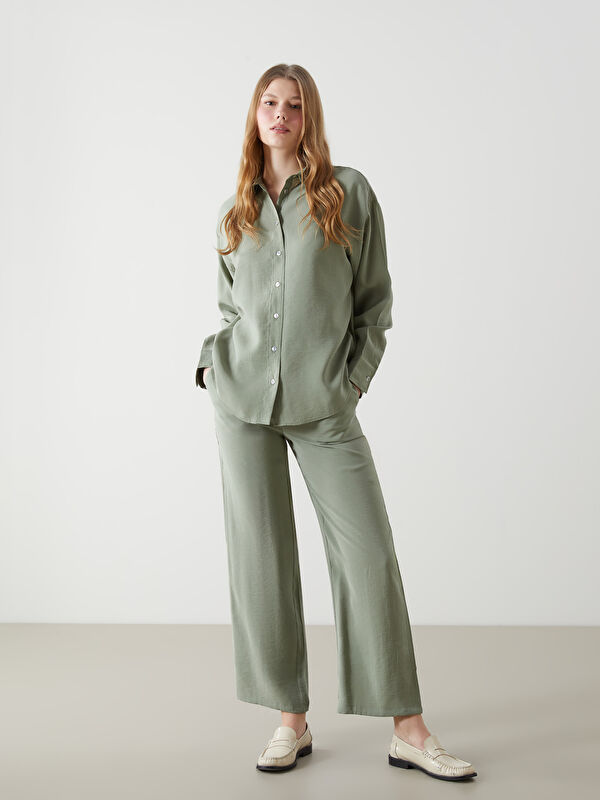XSIDE Elasticated Waist Modal Blend Women's Trousers