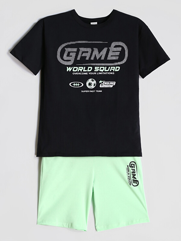 LCW Kids Crew Neck Boys' T-shirt and Shorts