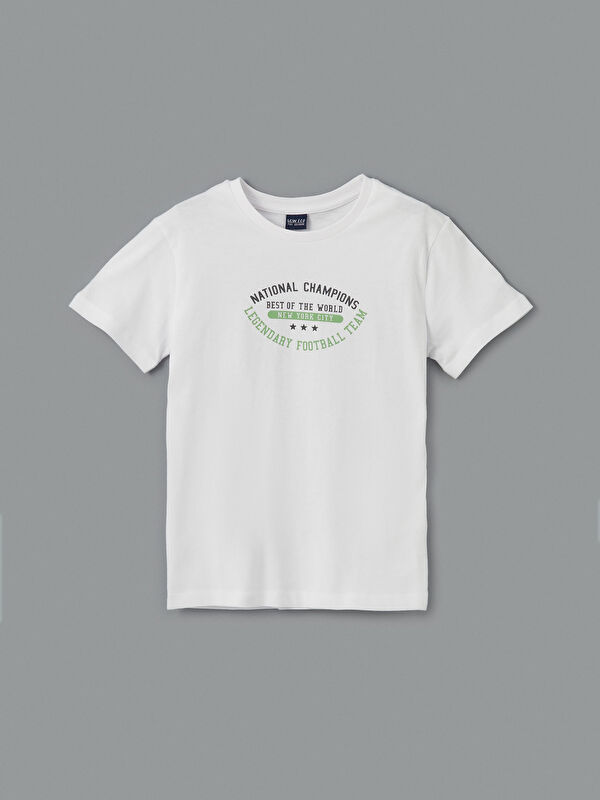 LCW ECO Bisiklet Yaka Erkek Çocuk Tişört