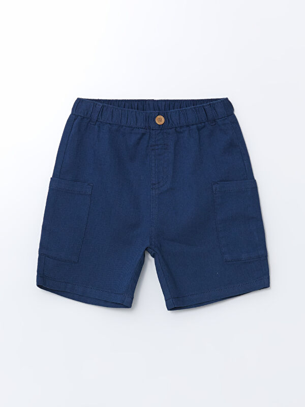 LCW Kids Beli Lastikli Cepli Erkek Çocuk Şort