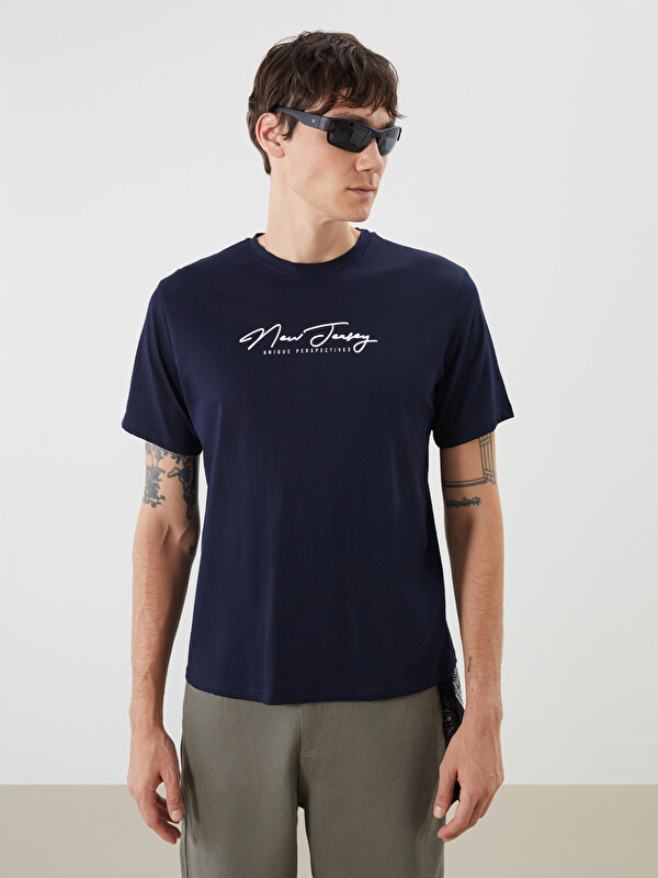 XSIDE Crew Neck Printed Jersey Men's T-Shirt