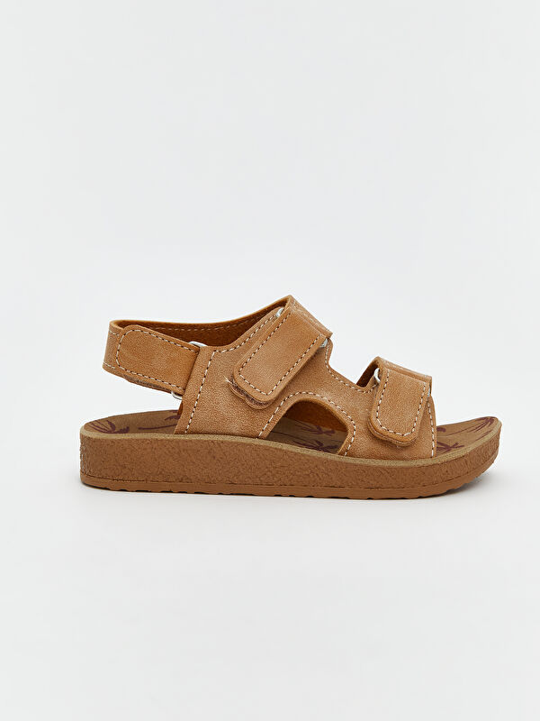 Deri Görünümlü Erkek Çocuk Sandalet - Görsel 3