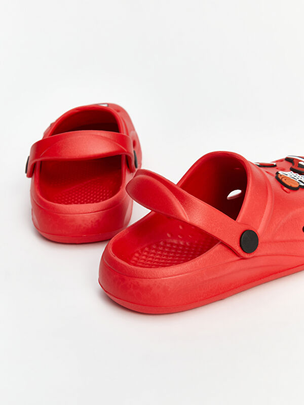 Lcw Steps Kırmızı Lcw Steps Baskili Erkek Çocuk Plaj Sandaleti