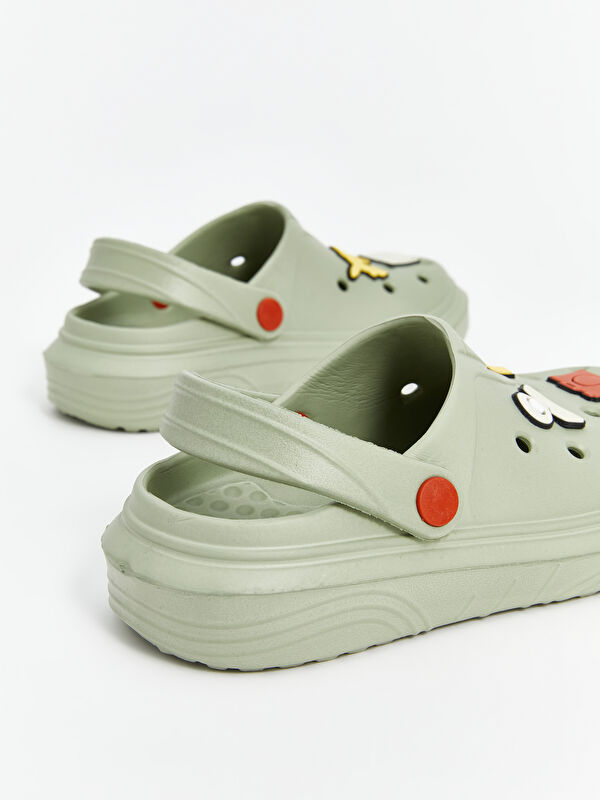 Lcw Steps Yeşil Lcw Steps Baskili Erkek Çocuk Plaj Sandaleti