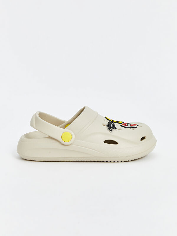 Lcw Steps Bej Lcw Steps Baskili Erkek Çocuk Plaj Sandaleti