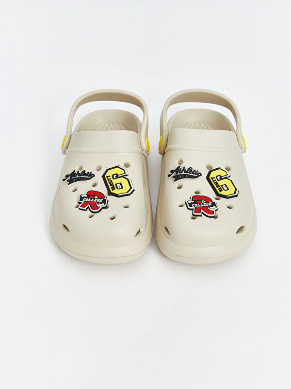 Lcw Steps Bej Lcw Steps Baskili Erkek Çocuk Plaj Sandaleti