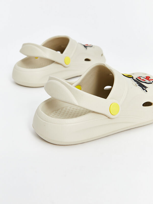 Lcw Steps Bej Lcw Steps Baskili Erkek Çocuk Plaj Sandaleti