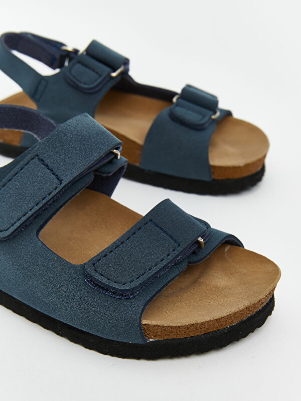 Lcw Steps Kahverengi Lcw Steps Süet Görünümlü Erkek Çocuk Sandalet