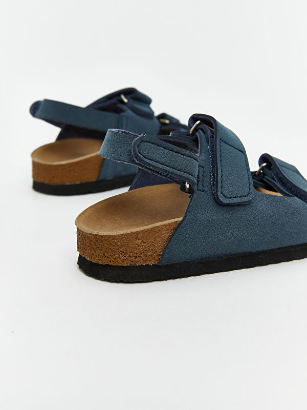 Lcw Steps Kahverengi Lcw Steps Süet Görünümlü Erkek Çocuk Sandalet