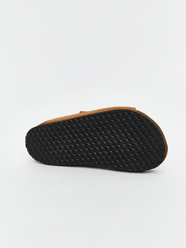 Lcw Steps Kahverengi Lcw Steps Süet Görünümlü Erkek Çocuk Sandalet