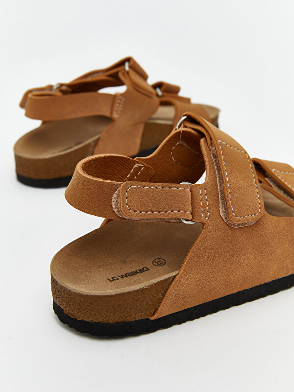 Lcw Steps Kahverengi Lcw Steps Süet Görünümlü Erkek Çocuk Sandalet