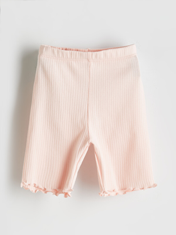 LCW baby Beli Lastikli Basic Kız Bebek Tayt