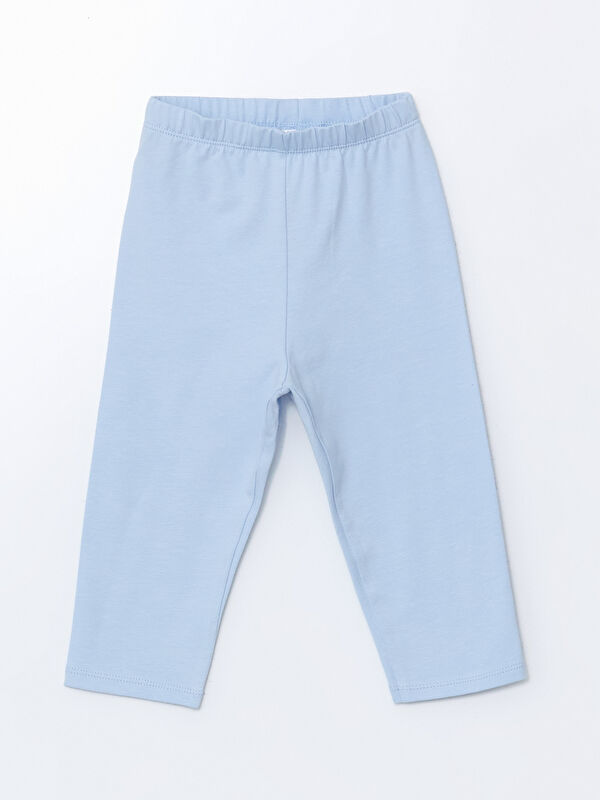 LCW Kids Beli Lastikli Basic Kız Çocuk Tayt