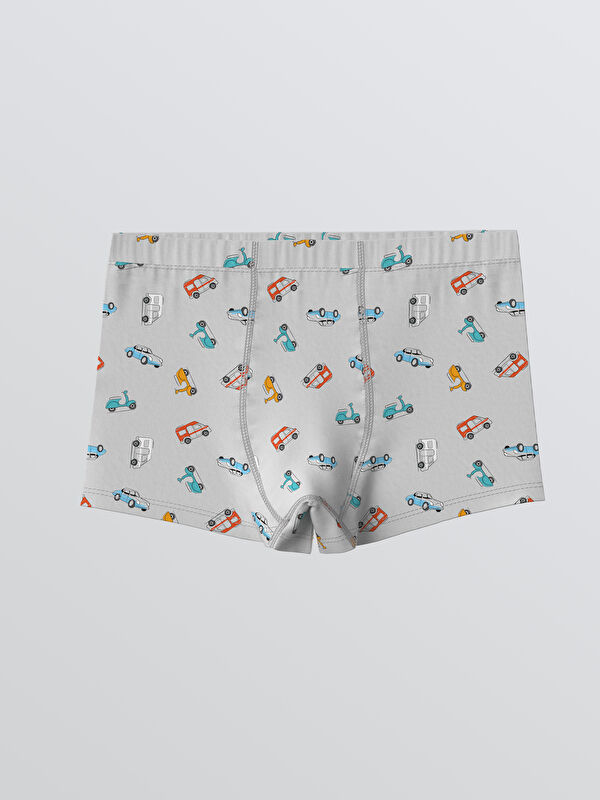 LCW Kids Beli Lastikli Baskılı Erkek Çocuk Boxer