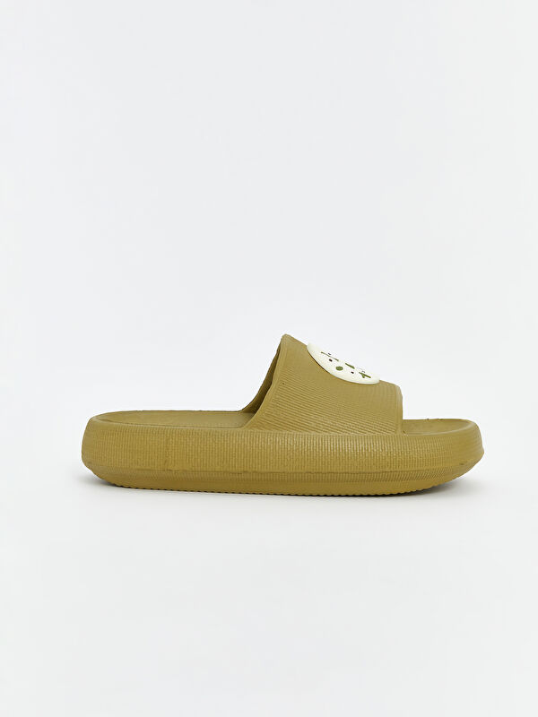 Lcw Steps Bej Lcw Steps Çiçek Baskılı Kadın Terlik