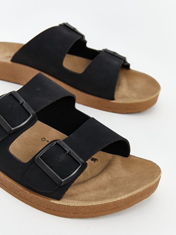 Lcw Steps Kahverengi Lcw Steps Çift Bantlı Erkek Terlik