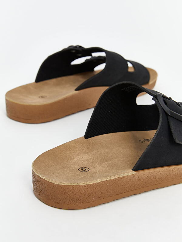 Lcw Steps Kahverengi Lcw Steps Çift Bantlı Erkek Terlik