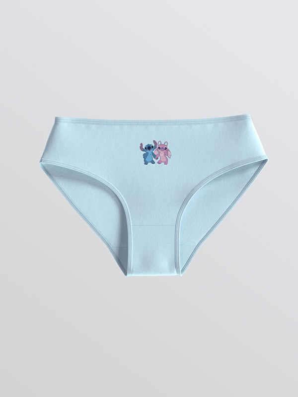 LCW Kids Stitch ve Angel Baskılı Kız Çocuk Külot