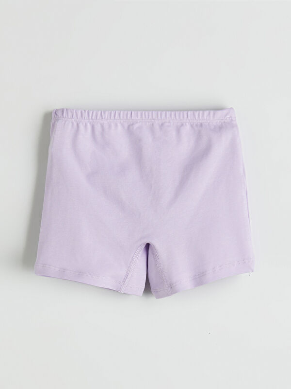 LCW Kids Beli Lastikli Baskılı Kız Çocuk Boxer