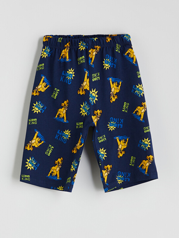 LCW Kids Aslan Kral Baskılı Erkek Çocuk Şort Pijama Altı