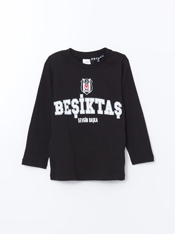 LC WAIKIKI Beşiktaş Baskılı Erkek Çocuk Pijama Üst