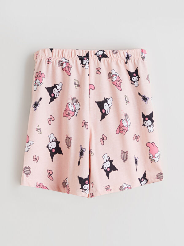 LCW Kids Beli Lastikli Hello Kitty Baskılı Kız Çocuk Pijama Şort
