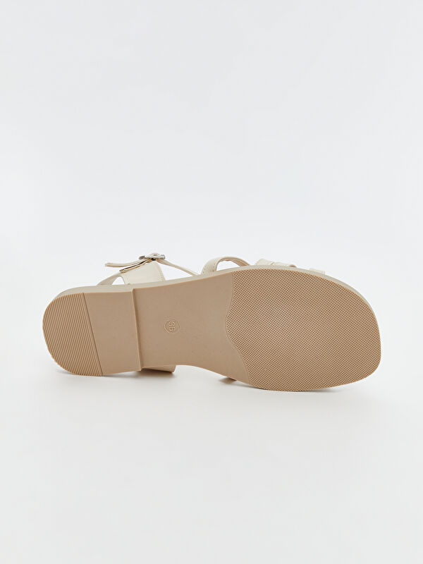 Çapraz Bantlı Kız Çocuk Sandalet - Görsel 5