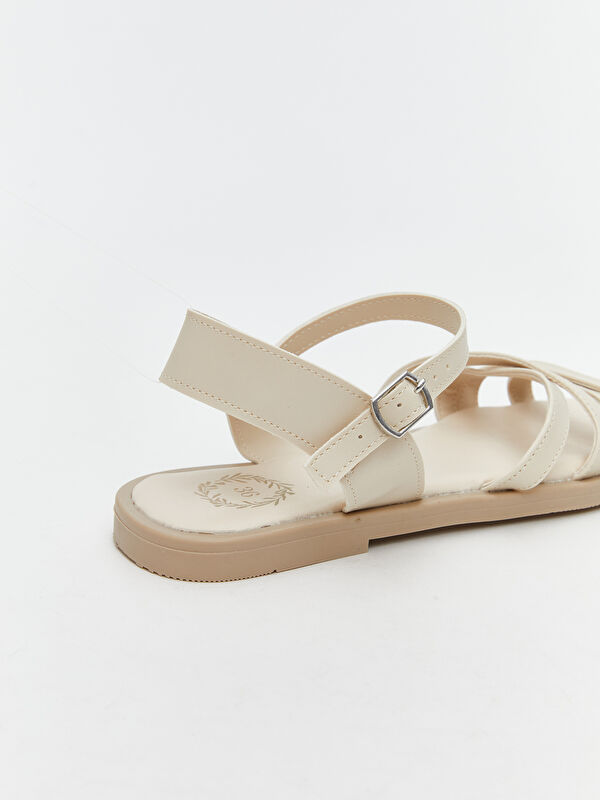 Çapraz Bantlı Kız Çocuk Sandalet - Görsel 6