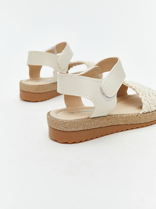 Dantel Detaylı Kız Çocuk Sandalet - Görsel 6